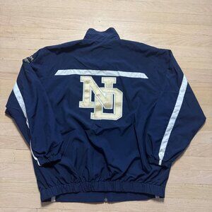 Vintage Nike Notre Dame Windbreaker Mens Medium Navy Gold